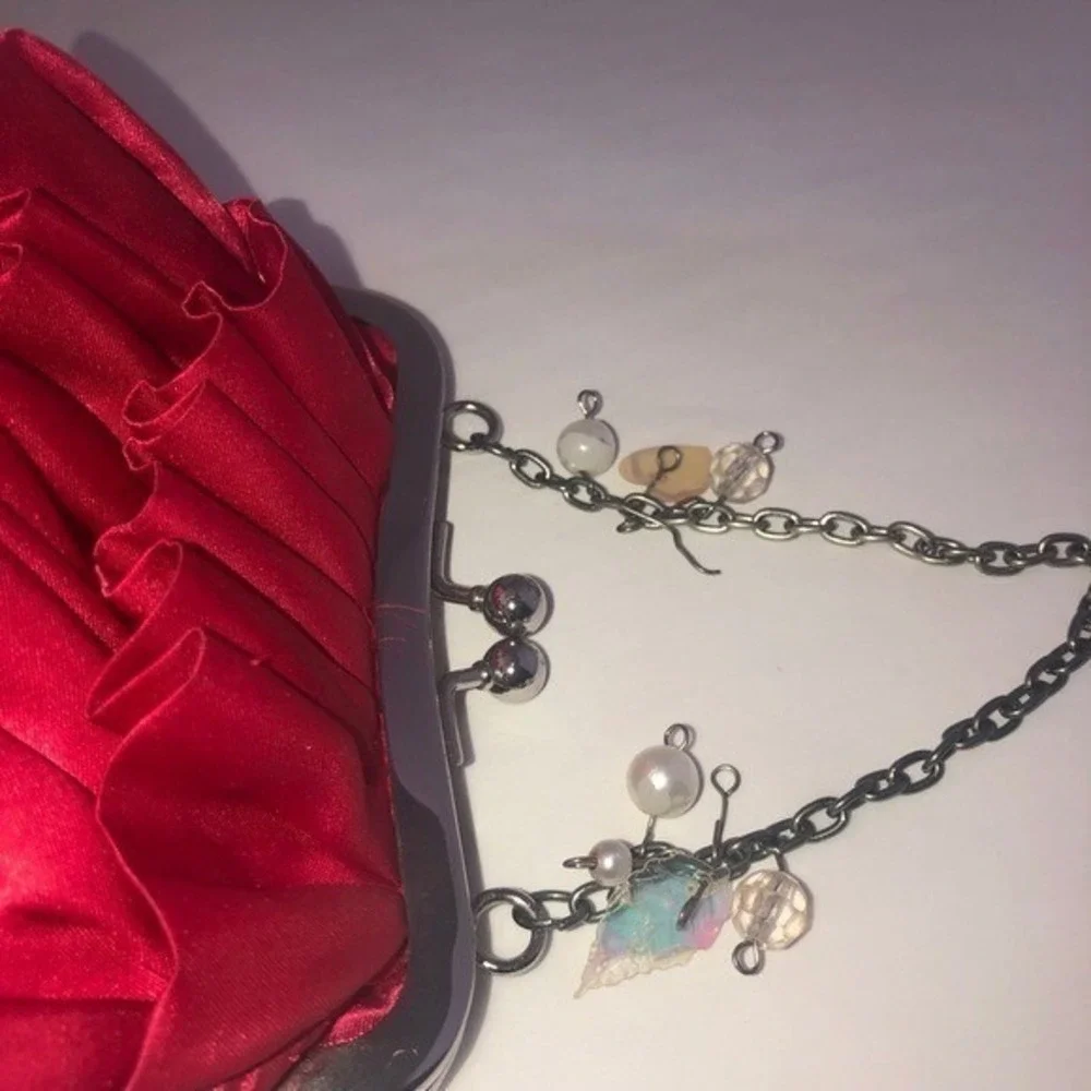 Kids/Girls Red Ruffle Clutch Purse‎ Bag